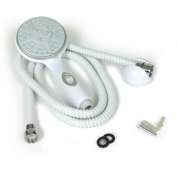 Off-White Camco 43715 Shower Head Kit with On/Off Switch and 60 Flexible Shower Hose Off-White Camco 43715 Shower Head Kit with On/Off Switch and 60 Flexible Shower Hose